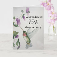 Félicitations au 75e anniversaire Hummingbird