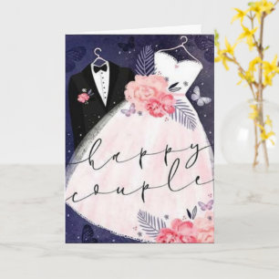 Carte Félicitations au couple heureux