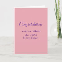 Félicitations au diplômé ajoutez le nom de l'école