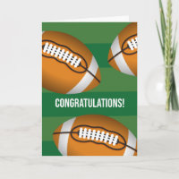 Félicitations au football avec des balles de terra