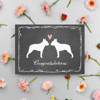 Félicitations au Mariage de Boston Terriers