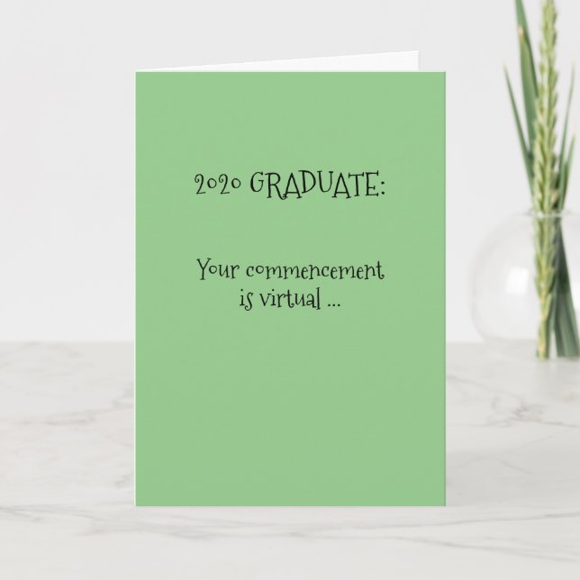 Carte Félicitations aux diplômés de 2020 (Devant)