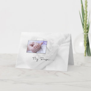Carte Félicitations aux doigts de bébé