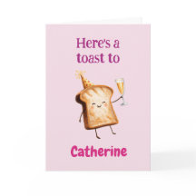 Félicitations aux femmes, Toast drôle, Bulles 