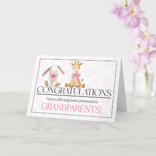 Carte Félicitations aux grands-parents pour nouveau bébé