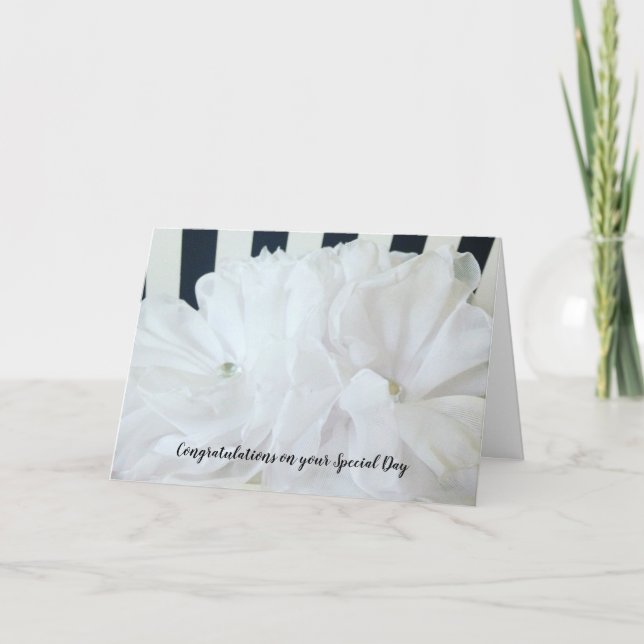 Carte Félicitations aux Mariages noirs et blancs (Devant)