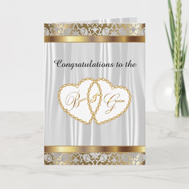 Carte Félicitations aux Mariés - Mariage (Devant)