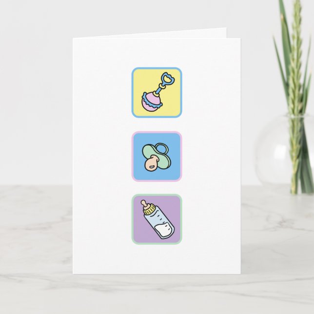 Carte Félicitations aux nouveaux parents (Devant)