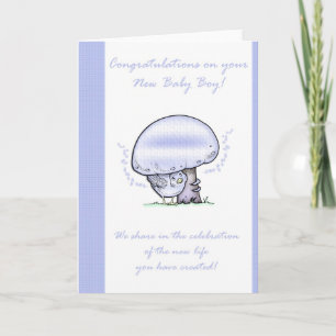 Carte Félicitations Baby Boy Card, Nouveau bébé
