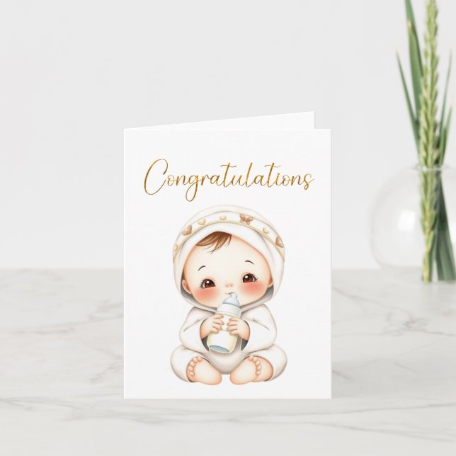 Carte Félicitations Baby Card (Devant)