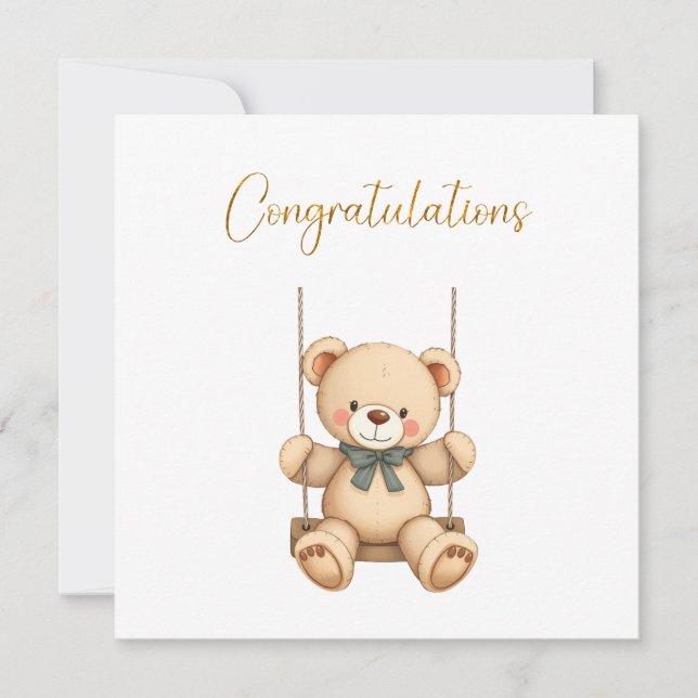 Carte Félicitations Baby Card (Devant)
