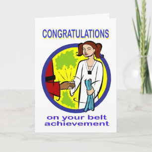 Carte Félicitations Belt Achievement Card