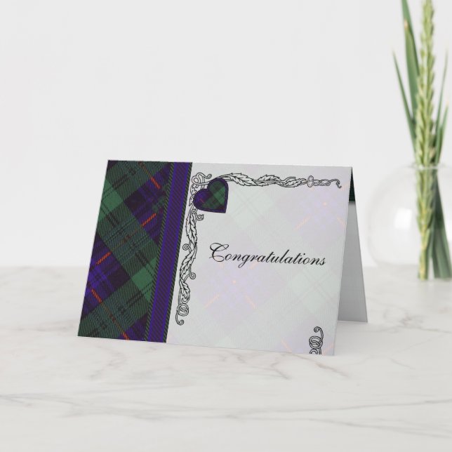 Carte Félicitations - blanc écossais d'Armstrong de (Devant)