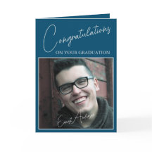 Félicitations Blue Graduate Photo Graduate Graduat