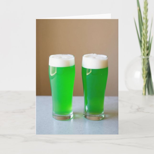 Carte Félicitations Boisson Verte (Devant)