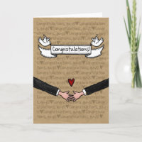 Félicitations - Couple Mariage gay