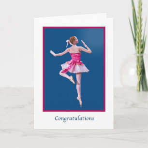 Carte Félicitations, Dance Considérant, Ballerina