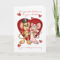 Félicitations d'anniversaire à vous deux - joli mi