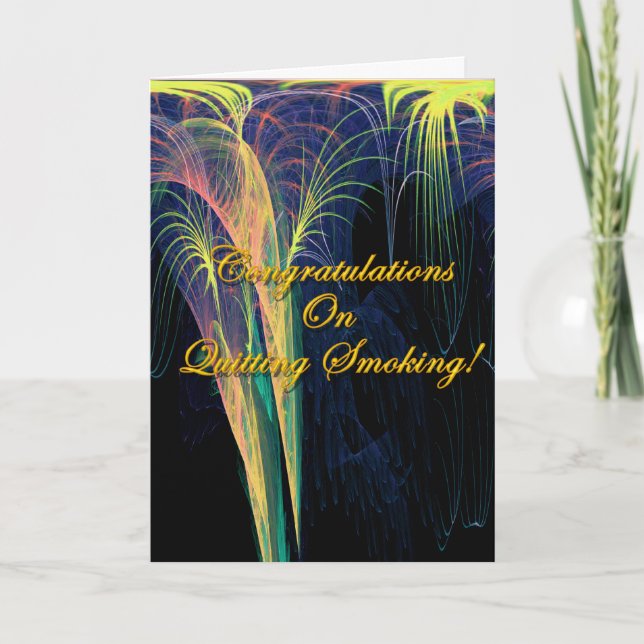 Carte Félicitations D'Avoir Cessé De Fumer (Devant)