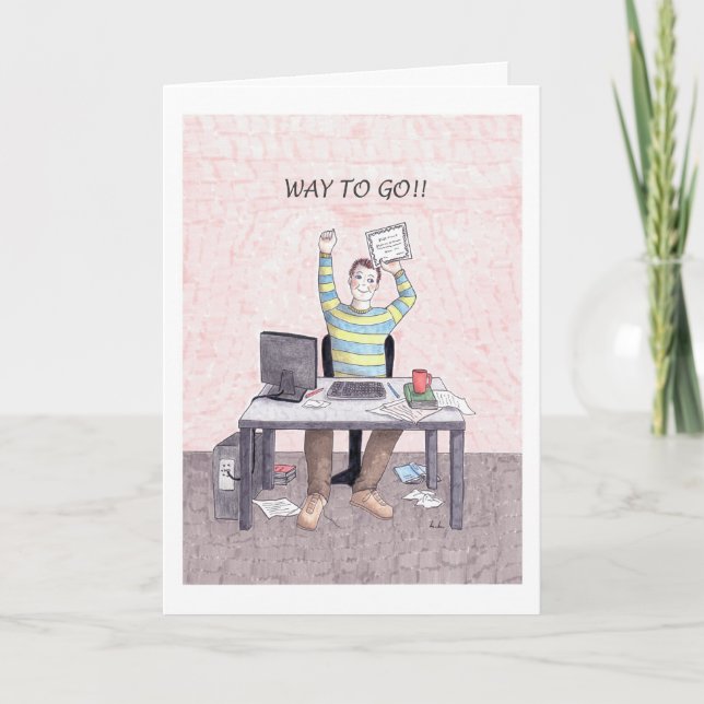 Carte Félicitations d'avoir obtenu votre baccalauréat (Devant)