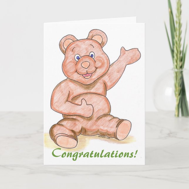Carte Félicitations de bébé ! ou toutes félicitations ! (Devant)