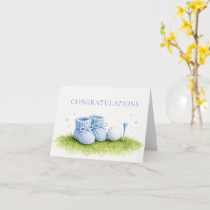 Carte Félicitations de golf pour bébé golfeur C'est un g