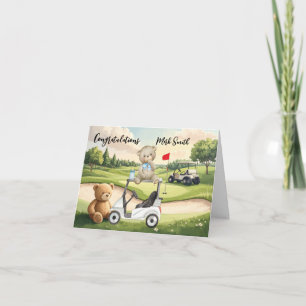 Carte Félicitations de golf pour bébé golfeur C'est un g