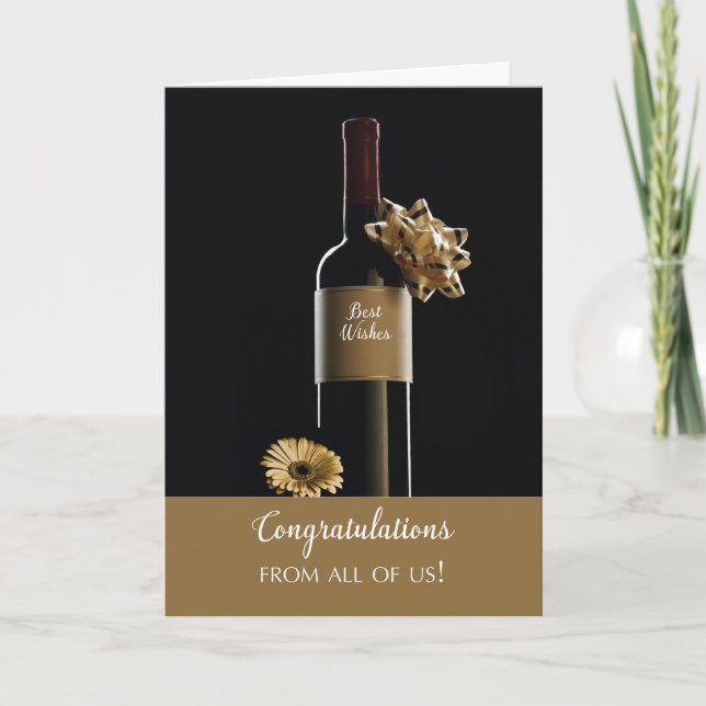 Carte Félicitations de Group All Us Wine Bottle (Devant)