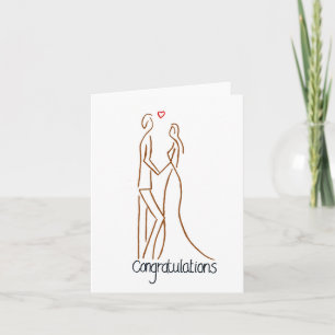 Carte Félicitations de mariage