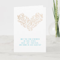 Félicitations de mariage Cœur Moderne de Branches 