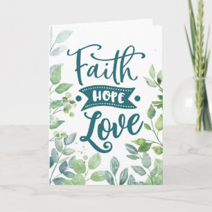 Carte Félicitations de mariage Foi Espérance Amour Relig