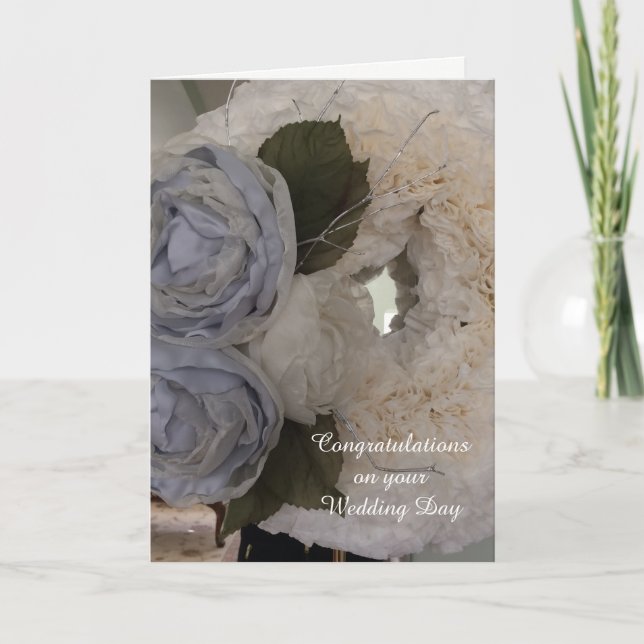 Carte Félicitations de mariage Pivoines (Devant)