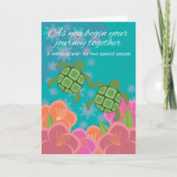 Félicitations de mariage pour les tortues de mer H