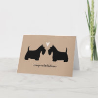 Félicitations de mariage pour Terriers Écossais