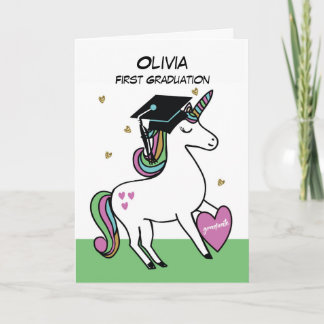 Carte Félicitations de première remise de diplômes Licor