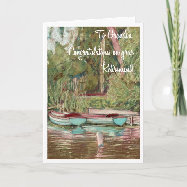 Carte Félicitations de retraite pour un grand-père (Devant)