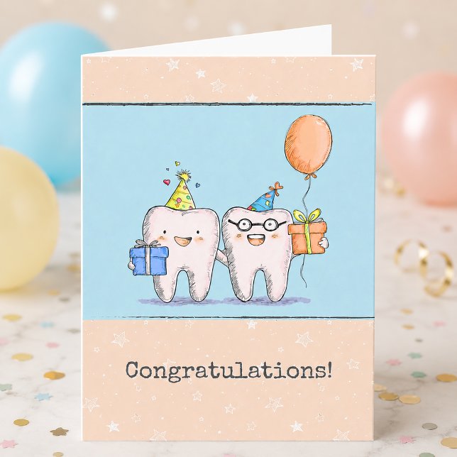 Carte Félicitations Dentiste (Dentist Congratulations Card)