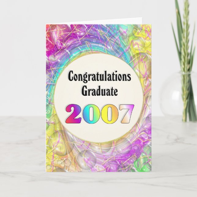Carte Félicitations Diplômé 2007 (Devant)