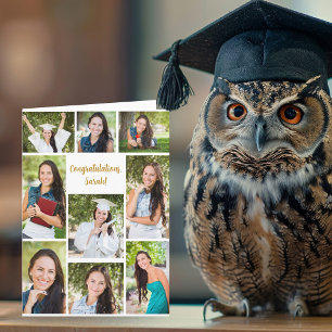 Carte Félicitations Diplôme 9 Photo Collage