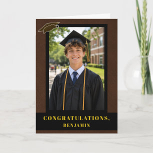 Carte Félicitations diplômé photo de promotion