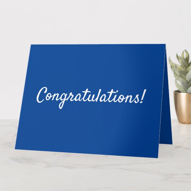 Carte Félicitations diplômes (Petite plante)