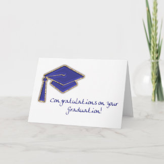 Carte Félicitations d'obtention de diplôme