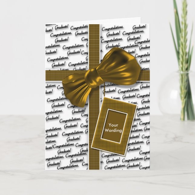 Carte Félicitations d'obtention du diplôme pour les (Devant)