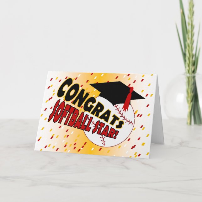 Carte Félicitations d'obtention du diplôme pour une (Devant)