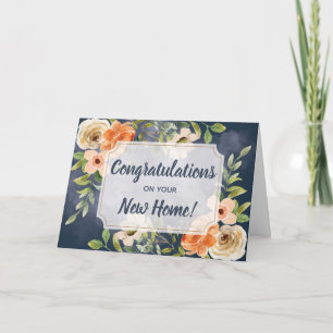 Carte Félicitations élégantes pour votre nouvelle maison