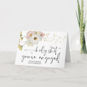 Carte Félicitations Fiançailles Mariage mariée et mariée