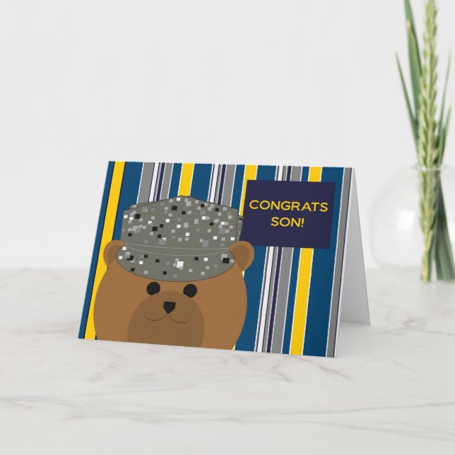 Carte Félicitations Fils de la Force aérienne (Devant)