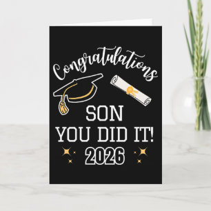 Carte Félicitations Fils Tu As Réussi, Fils Remise Des D