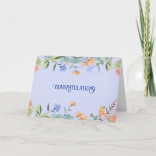 Carte Félicitations Florales
