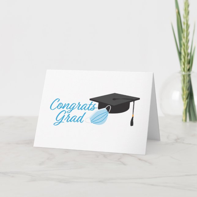 Carte Félicitations Grad 2020, Casquette de Graduation e (Devant)